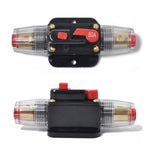 DC 12-24V Car Circuit Breaker Stereo Audio Fuse Holder Insurance 80A Fuse, 80A
