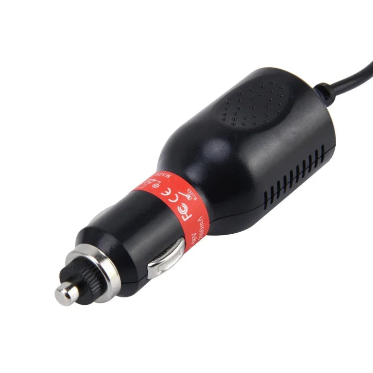 محول شاحن USB صغير عالمي لكاميرا DVR للسيارة ونظام الملاحة GPS، مدخل 10V - 48V، مخرج 5V 2A، طول الكابل: 1 متر، طول كابل USB صغير: 1 متر