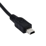 محول شاحن USB صغير عالمي لكاميرا DVR للسيارة ونظام الملاحة GPS، مدخل 10V - 48V، مخرج 5V 2A، طول الكابل: 1 متر، طول كابل USB صغير: 1 متر