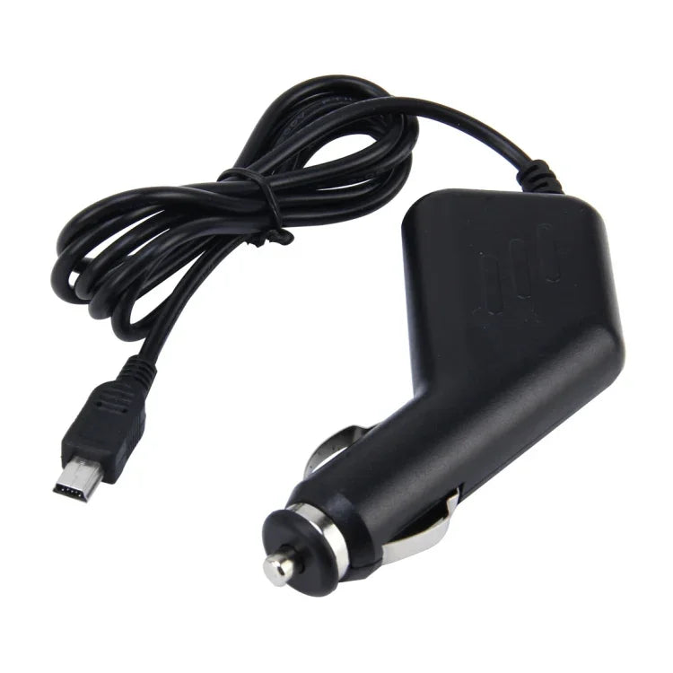 محول شاحن USB صغير عالمي لكاميرا DVR للسيارة ونظام الملاحة GPS، مدخل 10V - 48V، مخرج 5V 1.5A، طول الكابل: 1.2 متر، كابل USB صغير بطول 1.2 متر