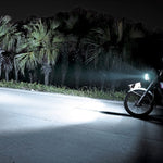 H4 9W 900 LM 6000K Static + Strobe Light Motorcycle Headlight Lamp with 3 COB White Light Lamps and Red Light+Pink Light+Blue Light LED Lamps, DC 12V, 9W 900LM