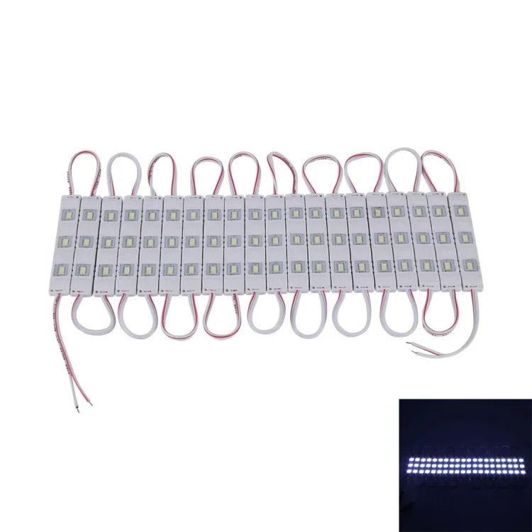 لوحة إضاءة LED لافتة 20×1W، DC 12V، 3 مصابيح SMD-5630، مقاومة للماء، إضاءة فائقة السطوع