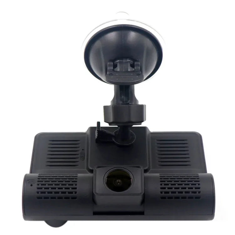 كاميرا سيارة DVR بشاشة IPS بحجم 4.0 بوصة، 5.0 ميجا بكسل، زاوية واسعة 170 درجة، دقة كاملة HD 1080P، 3 قنوات فيديو، تدعم إضاءة للرؤية الليلية / رؤية خلفية / بطاقة TF (بحد أقصى 32 جيجابايت) / مستشعر G / كشف الحركة، 170 درجة