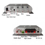 مضخم صوت سيارة 2.1 قناة HIFI مع مضخم صوت جهير، يدعم MP3