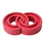 2 PCS Car Auto C Type Shock Absorber Spring Bumper Power Cushion Buffer, Spring Spacing: 27mm, Colloid Height: 50mm(Red), C  Type(Spring Spacing: 27mm, Height: 50mm)
