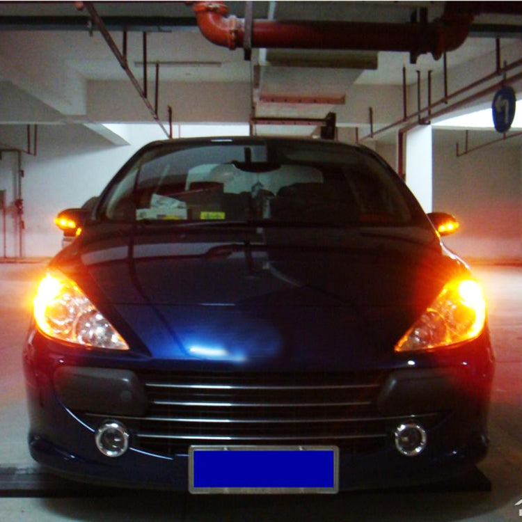 2 PCS 1156 / BA15S 4.5W DC 12V 6000K 290LM Car Auto Ceramics Turn Lights / Reversing Light 27LEDs SMD-7020 Lamps, with Projector Lens, 1156 / BA15S