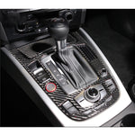2 PCS Car Carbon Fiber Gear Panel Decorative Sticker for Audi A4L / A5 / Q5 2009-2016, Gear Panel(E)