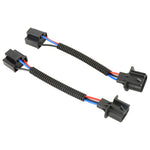 1 Pair H13 Male to H4 Female Bulb Holder Base Male Socket with Wire, H13 Male to H4 Female