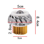 Motorcycle 30W DC 12V-85V LED Headlight Lens Built-in Whirlwind Double Aperture Angle Eyes + Devil Eye, Red Light (Whirlwind), Blue Light (Whirlwind)