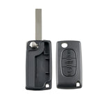 For PEUGEOT Car Keys Replacement 3 Buttons Car Key Case with Grooved, without Holder, For PEUGEOT