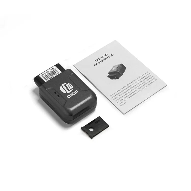 جهاز تتبع GPS TK206 2G OBD2 في الوقت الحقيقي GSM رباعي النطاق مع إنذار اهتزاز مضاد للسرقة GSM GPRS صغير للسيارة، TK206 (أسود)، TK206 (أزرق)