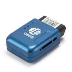 جهاز تتبع GPS TK206 2G OBD2 في الوقت الحقيقي GSM رباعي النطاق مع إنذار اهتزاز مضاد للسرقة GSM GPRS صغير للسيارة، TK206 (أسود)، TK206 (أزرق)