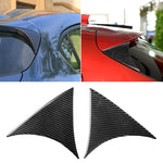 Car Carbon Fiber Hatchback Rear Wing Side Spoiler Lip for Mazda Axela 2014-2018, Rear Wing Side Spoiler Lip