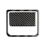 Car Carbon Fiber Front Passenger Seat Storage Box Decorative Sticker for Mazda Axela 2017-2018, Front Passenger Seat Storage Box