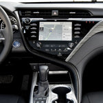 Car Carbon Fiber Central Control S Strip Decorative Sticker for Toyota Eighth Generation Camry 2018-2019, Left Drive, Central Control S Strip