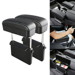 2 PCS Universal Car PU Leather Wrapped Armrest Box Cushion Car Armrest Box Mat with Storage Box, 2pcs(Black), 2pcs (Black Red), 2pcs(Black White), 2pcs(Beige), 2pcs(Brown)
