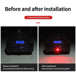 ضوء خلفي LED مثلثي على شكل X للدراجة / الدراجة الجبلية، نمط X