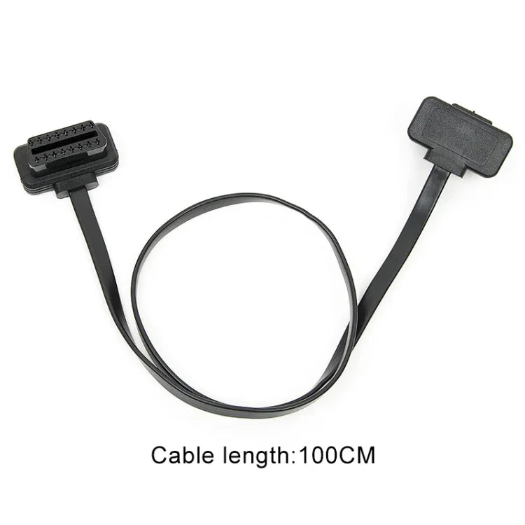 كابل تمديد تشخيص OBD للسيارة 16 دبوس OBD2 ذكر إلى أنثى، طول الكابل: 100 سم، 100 سم