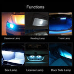 10 PCS T10 / W5W / 168 / 194 DC12V / 0.6W 1LEDs SMD-3030 Car Clearance Light
