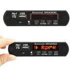 لوحة فك ترميز مشغل MP3 صوتي للسيارة 12 فولت 2x3 واط، راديو FM، بطاقة TF، USB، AUX 3.5 مم، مع بلوتوث / تسجيل المكالمات / مضخم صوت / تحكم عن بعد، 12 فولت