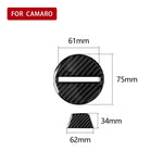2 in 1 Car Carbon Fiber Steering Wheel Button Decorative Sticker for Chevrolet Camaro 2017-2019, Left and Right Drive Universal, For Chevrolet Camaro 2017-2019