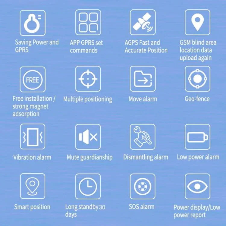 جهاز تتبع GPS TK600 2G / GPRS / GSM مغناطيسي قوي للسيارات والشاحنات في الوقت الحقيقي، TK600