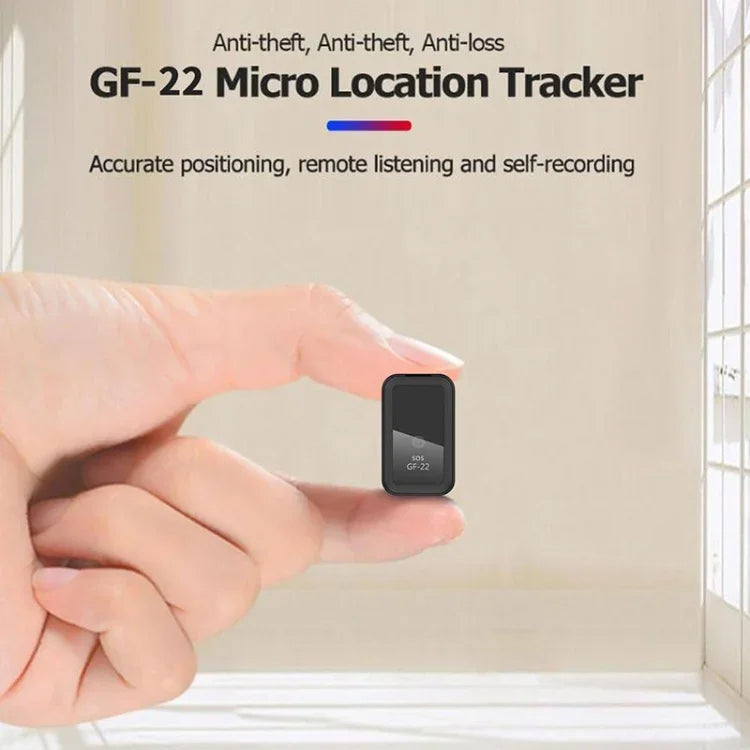 جهاز تتبع GPS للسيارة GF22 مضاد للسرقة مع تحديد موقع مغناطيسي وامتصاص، جهاز مضاد للضياع مع تحكم صوتي وقابل للتسجيل، GF22