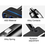SHUNWEI SD-1918 80W 3.1A Car 2 in 1 Dual USB Charger, SD-1918 (Black), SD-1918