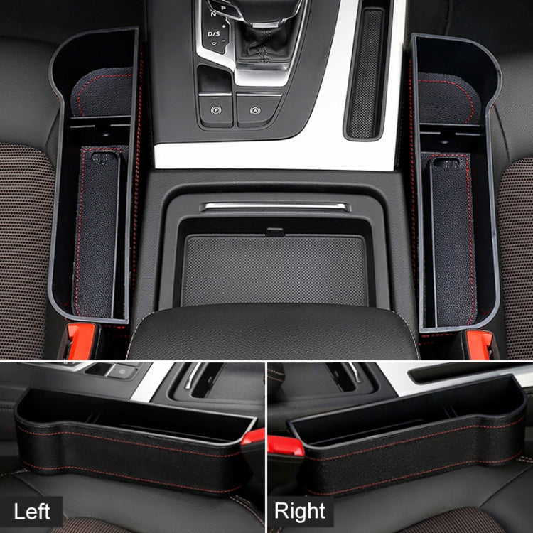 2 PCS Car Multi-functional Principal And Deputy Driver Seat Console Leather Box, Seat Console Leather Box (Black), Seat Console Leather Box (Beige), Seat Console Leather Box (Red), Seat Console Leather Box (Brown)