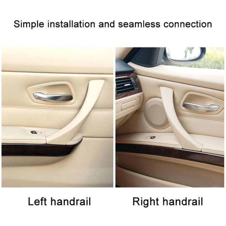 Car Right Side Inner Armrest Door Handle Assembly for BMW E90 2005-2012, Left and Right Drive Universal, Right Handle Assembly (Black), Right Handle Assembly (Grey), Right Handle Assembly (Beige)