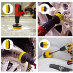 37 in 1 Floor Wall Window Glass Cleaning Descaling Electric Drill Brush Head Set, 37 in 1