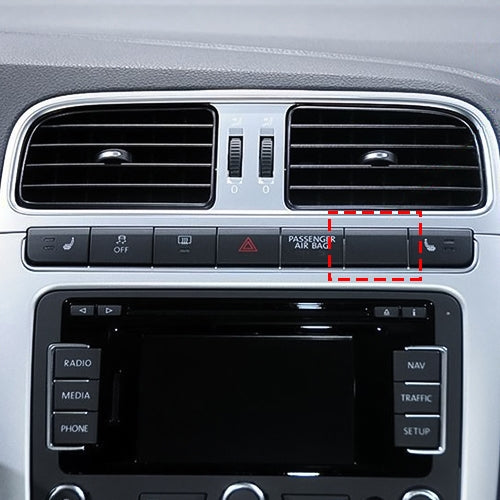 Car Center Console CD Reserved Position Modified USB Port 3.3x2.3cm for Volkswagen / Audi / Skoda, 3.3 x 2.3cm