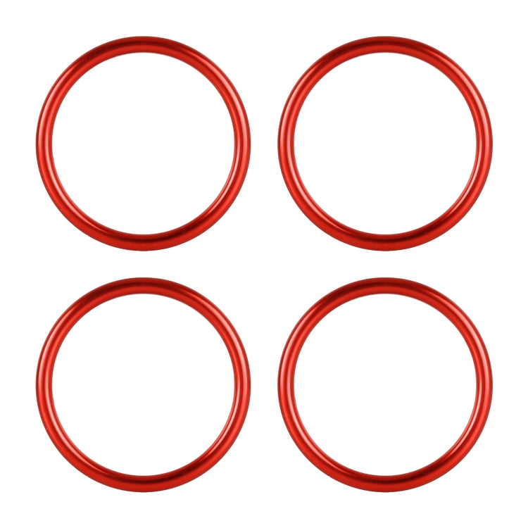 4 PCS / Set Air Conditioning Vent Metal Decorative Ring for Audi A1, For Audi A1