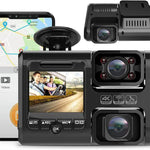 Z30 جهاز تسجيل قيادة بشاشة مزدوجة العدسة بدقة HD 2160P ورؤية ليلية بدون إضاءة بزاوية 360 درجة، نسخة GPS، Z30 نسخة GPS