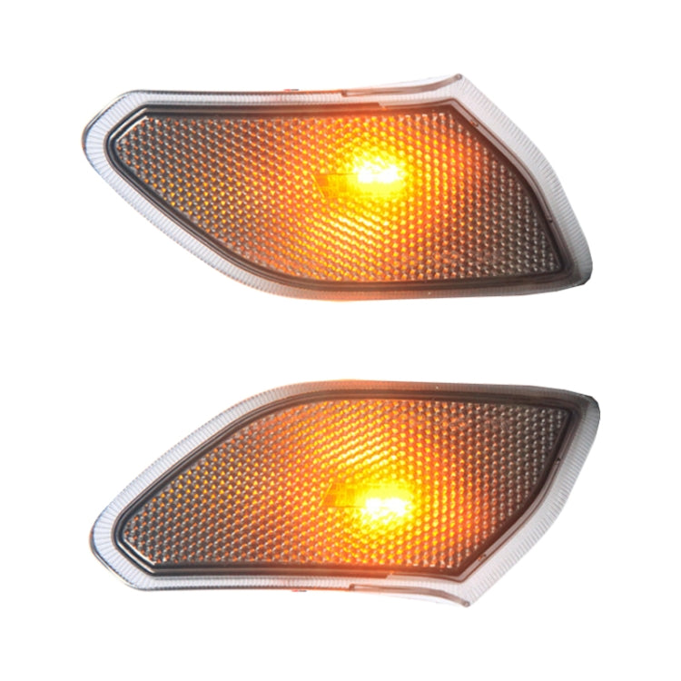 Car Black Wheel Eyebrow Side Light Turn Signal Leaf Plate Lamp for Jeep Wrangler JL 2018-, Black