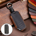 Hallmo Car Cowhide Leather Key Protective Cover for KIA, For KIA (Black), For KIA (Blue), For KIA (Brown)