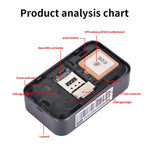 P03 جهاز تعقب GPS مقاوم للماء 2G للحيوانات الأليفة مع GPS+AGPS+WiFi+LBS، P03