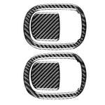 4 PCS / Set Carbon Fiber Car Seat Back Decorative Sticker for Dodge Challenger 2015 to Now, Left Driving, Seat Back