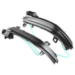 1 Pair For BMW 3 Series F20 Car Dynamic LED Turn Signal Light Rearview Mirror Flasher Water Blinker, For BMW 3 Series F20 (Blue)