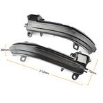 1 Pair For BMW 3 Series F20 Car Dynamic LED Turn Signal Light Rearview Mirror Flasher Water Blinker, For BMW 3 Series F20 (Blue)