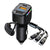 K4 Car 3 in 1 PD + USB Dual Port Fast Charger with Spring Data Cable, K4