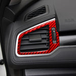 Car Carbon Fiber Left and Right Air Outlet Decorative Sticker for Honda Tenth Generation Civic 2016-2019, Right Drive, Air Outlet Right Drive