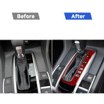 Car Carbon Fiber Gear Button Frame Decorative Sticker for Honda Tenth Generation Civic 2016-2019, Right Drive, Gear Button Right Drive