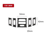 5 PCS High Matching Carbon Fiber Car Air Outlet Decorative Sticker for BMW E90 / E92 / E93 2005-2012, High Matching Air Outlet