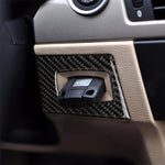 Carbon Fiber Car Left Driving Ignition Switch Decorative Sticker for BMW E90 / E92 2005-2012, Left Driving Ignition Switch
