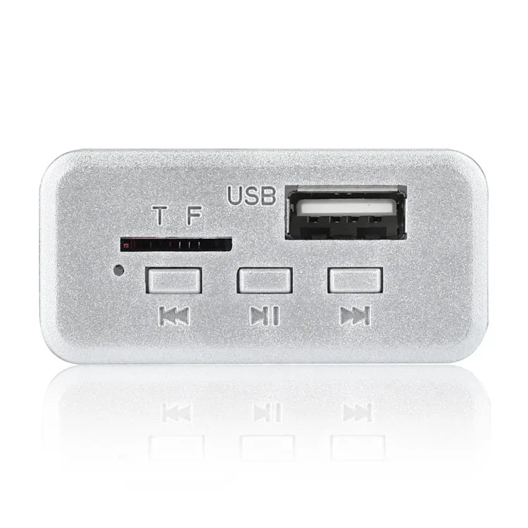لوحة فك ترميز مشغل MP3 صوتي للسيارة 12V، راديو FM، بطاقة TF، USB، AUX، مع بلوتوث، 38، 38 (أبيض)