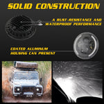 7 inch H4 / H13 DC 9V-30V 3000LM 3000K-6000K 25W Car Round Shape LED Headlight Lamps for Jeep Wrangler, with Angel Eye, For Jeep Wrangler, For Jeep Wrangler (Blue Light)