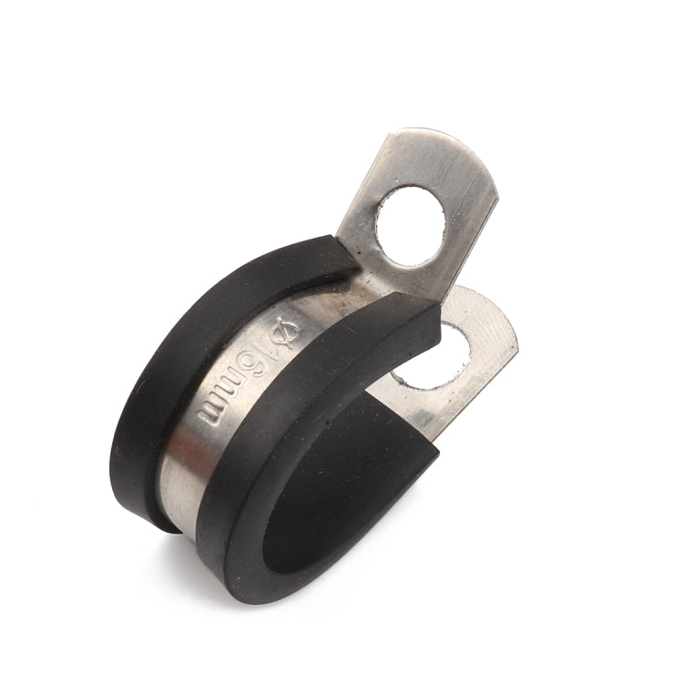 10 PCS Car Rubber Cushion Pipe Clamps Stainless Steel Clamps, Size: 11/8 inch (35mm), Size: 11/8 inch (35mm)