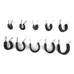10 PCS Car Rubber Cushion Pipe Clamps Stainless Steel Clamps, Size: 1 inch (25mm), Size: 1 inch (25mm)