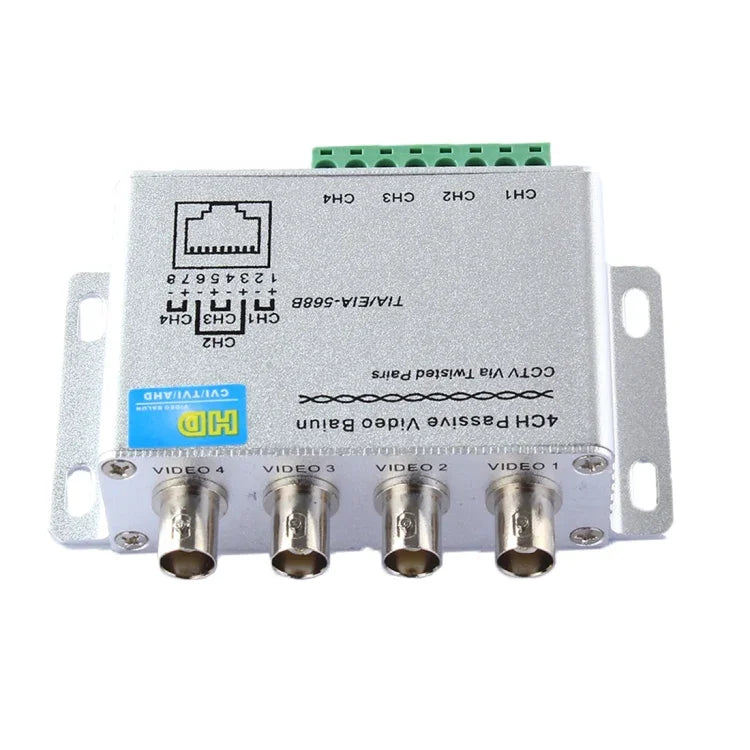 HD204A HD-CVI/TVI/AHD CCTV 4 قنوات محول فيديو بالون سلبي، HD204A